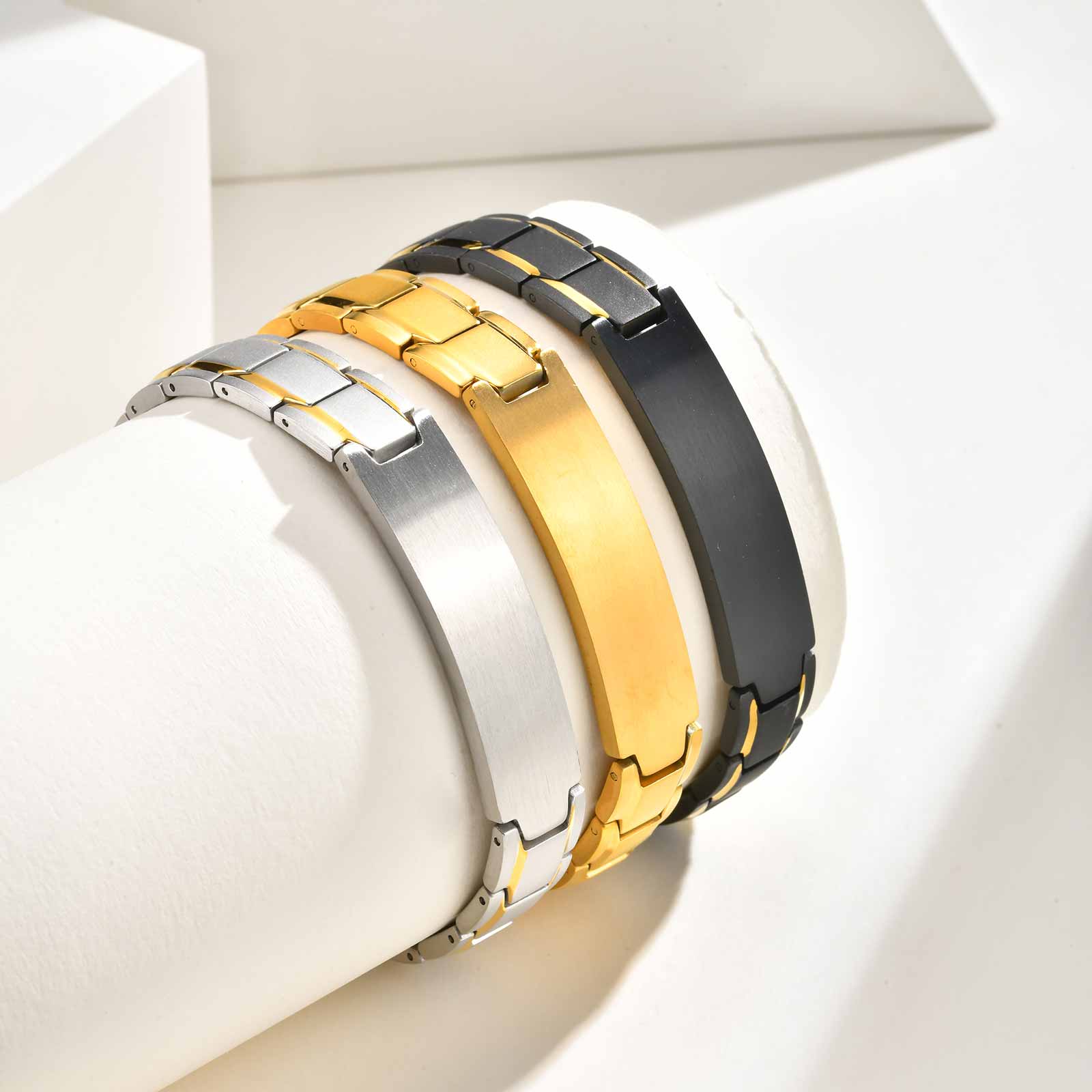 Jewelry Watches Men - Браслет с гравировкой текста на заказ