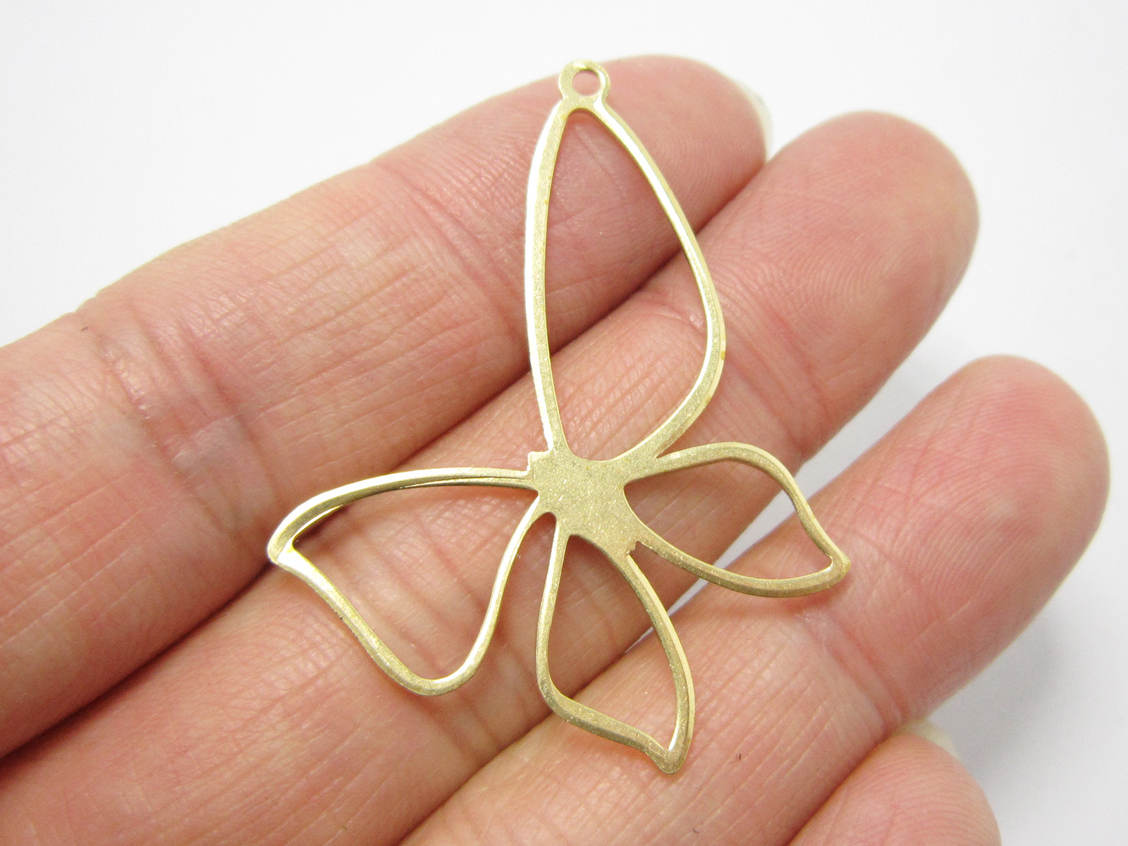 Butterfly Pendant Necklace - 20 шт. подвесок-бабочек для сережек, латунные