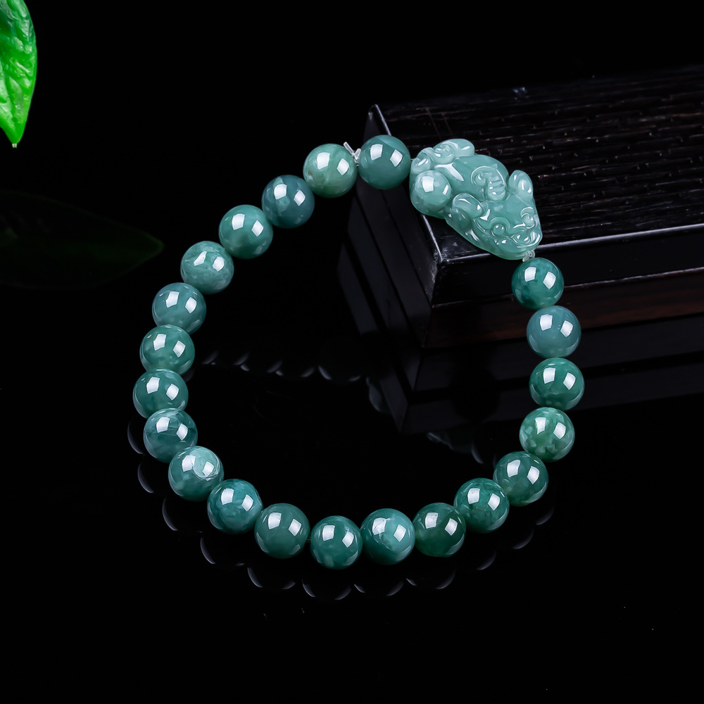 Jewelry & Watches Vitopoulos - Натуральный браслет из бирманского жадеита с