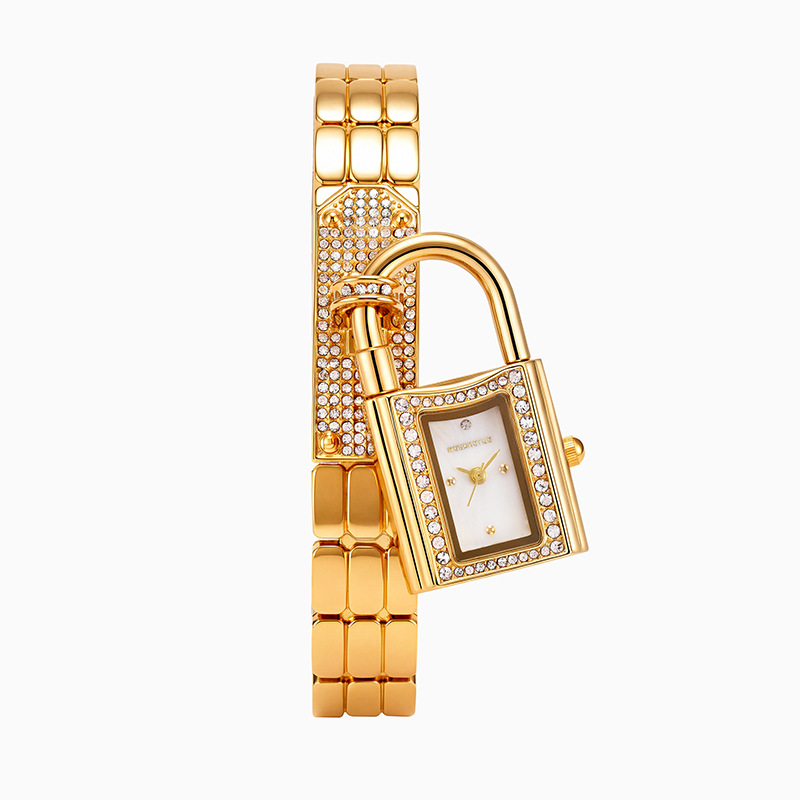 Jewelry Diamond Watches - Женские кварцевые часы-браслет с вогнутой головкой