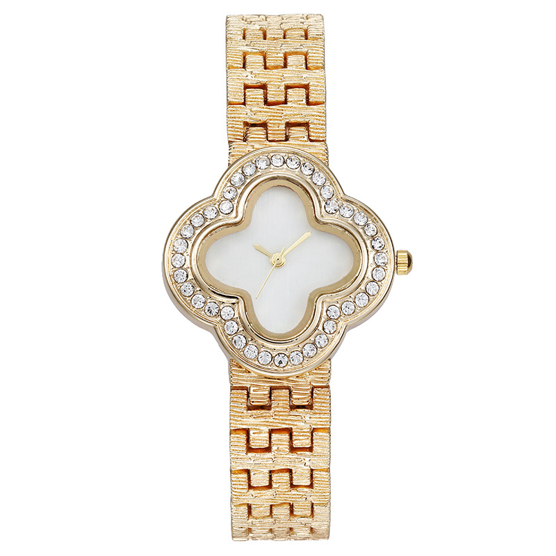 Jewelry Diamond Watches - Женские кварцевые часы с четырехлистным клевером