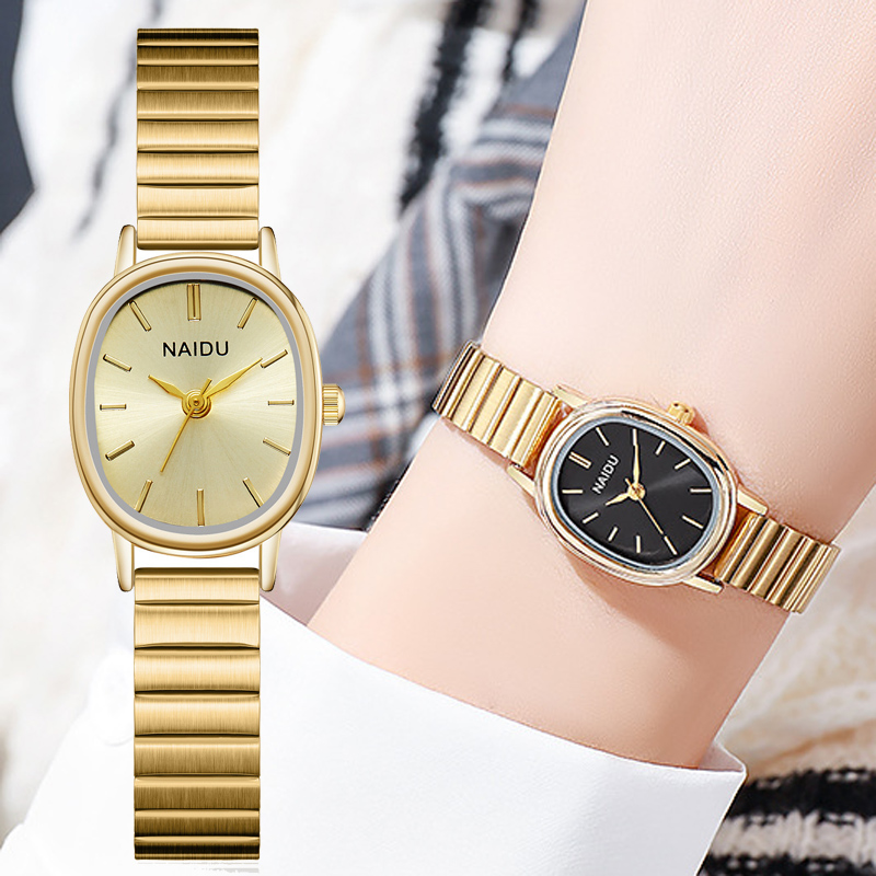 Jewelry Watches Gold - Модные женские часы с овальным циферблатом,