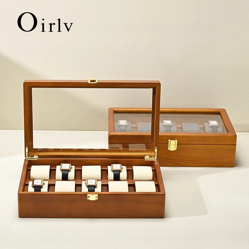 Mystery Jewelry Jar Watches - Oirlv 10-сетка, коробка для часов, деревянная
