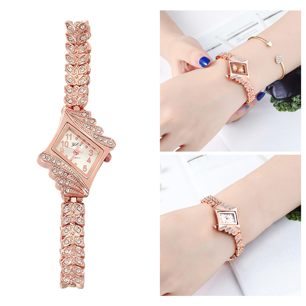 Unique Jewelry Watches - Уникальные модные часы с ромбовидными вставками