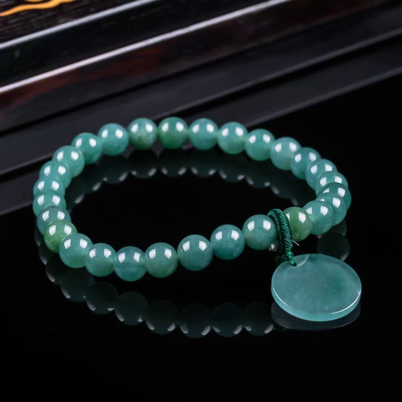 Charm Bracelet Beads - Браслет ручной работы из натурального жадеита