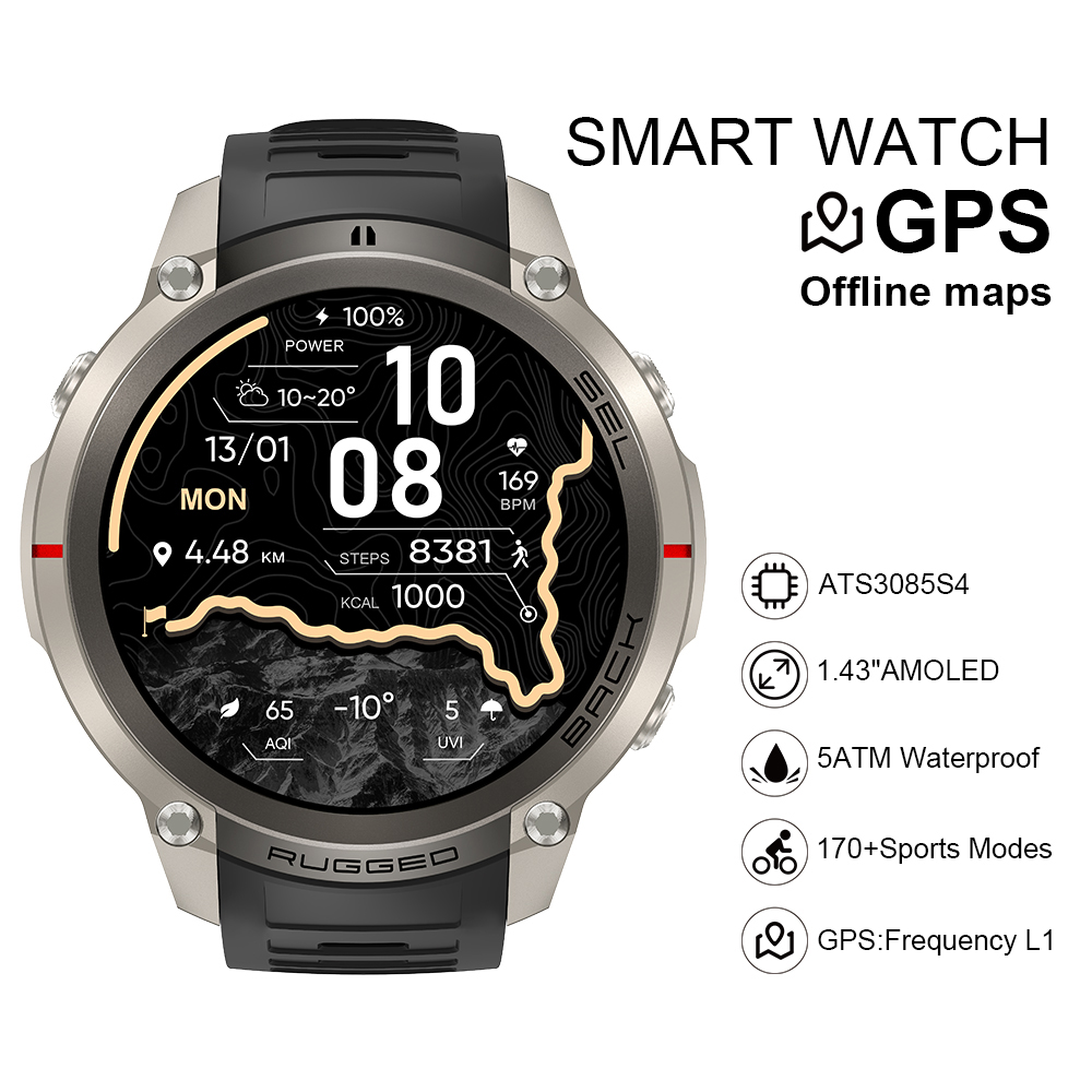 Smartwatch - Умные часы 2026 DM59 с офлайн-картой,