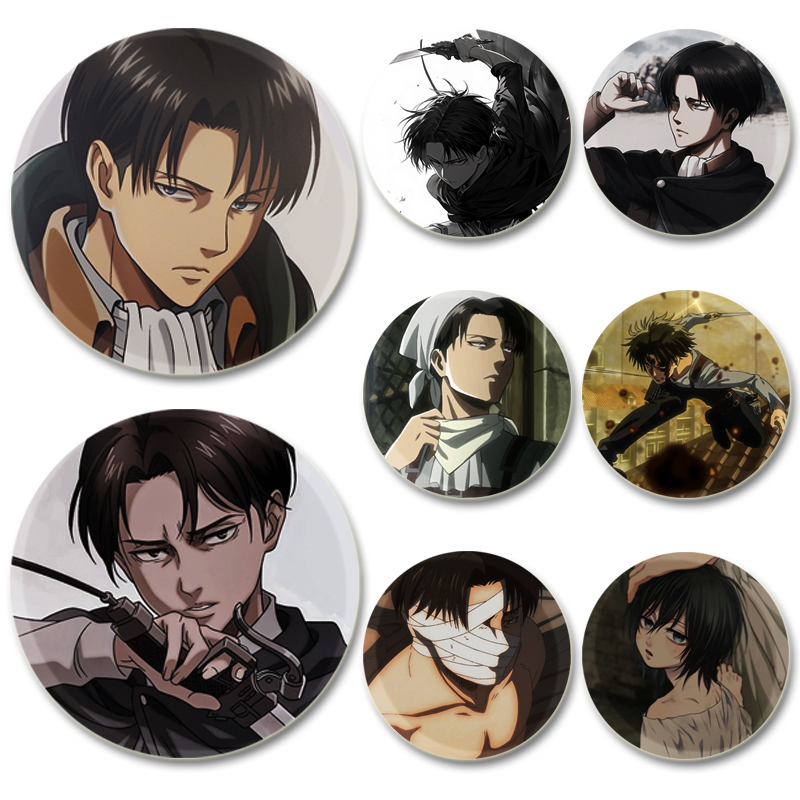 Levi Jewelry & Watches Inc - 58 мм Levi Ackerman значок персонажа