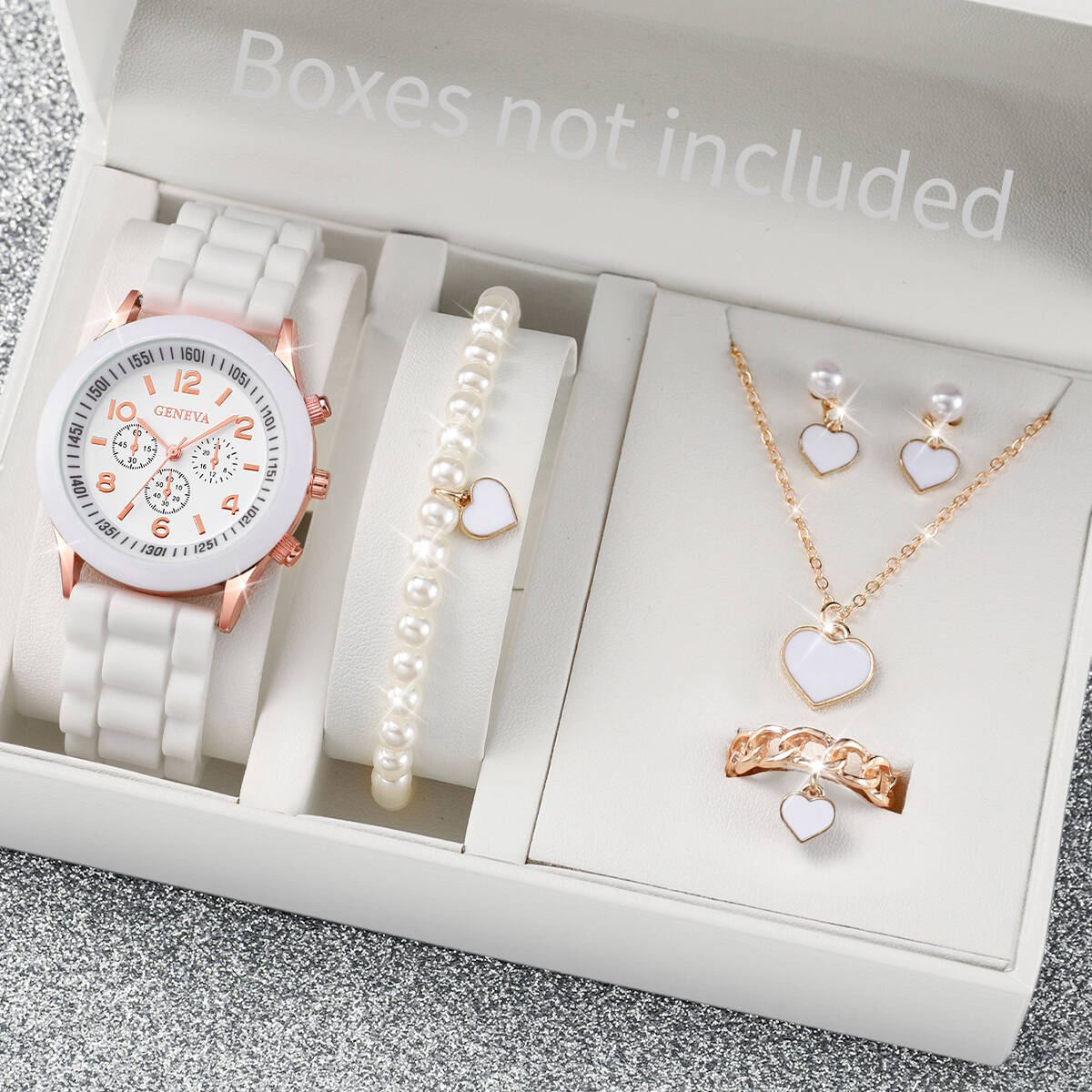 Mystery Jewelry Jar Watches - 5/6 шт. Модные женские часы, комплект