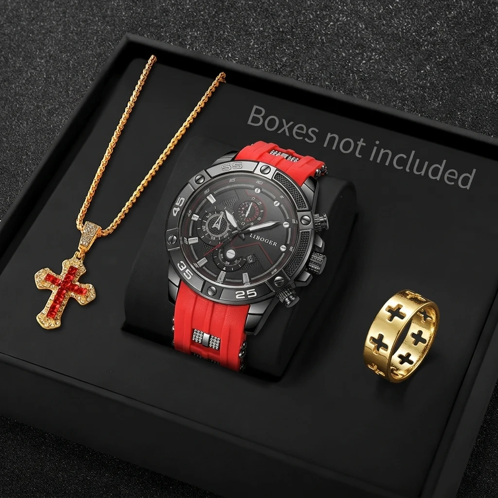 Mystery Jewelry Jar Watches - 3 шт., модные мужские спортивные часы,