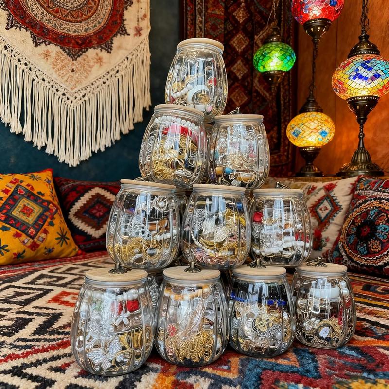 Mystery Jewelry Jar Watches - Случайный комплект однотонных ювелирных изделий из