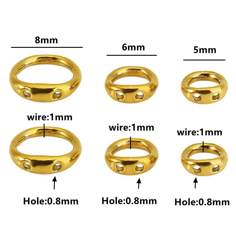 30 шт. 5/6/8 мм коннекторы-крю – обзор и цена Charm Bracelet Beads