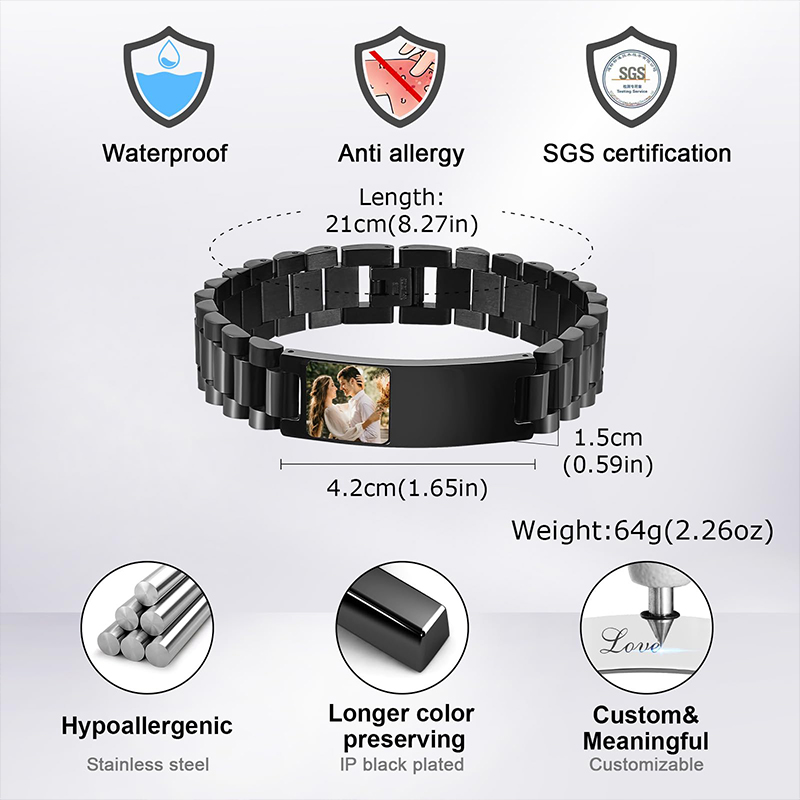 Браслет с текстом на заказ, ре – обзор и цена Jewelry Watches Men