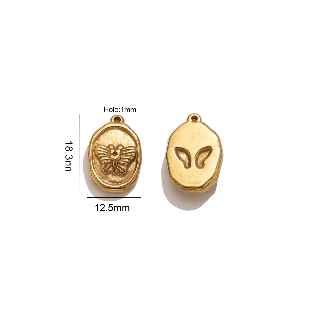6 шт. овальных подвесок в виде – обзор и цена Butterfly Pendant Necklace