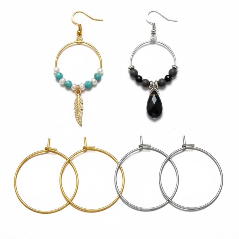 50 шт. 316 нержавеющая сталь,  – обзор и цена Hoop Earrings