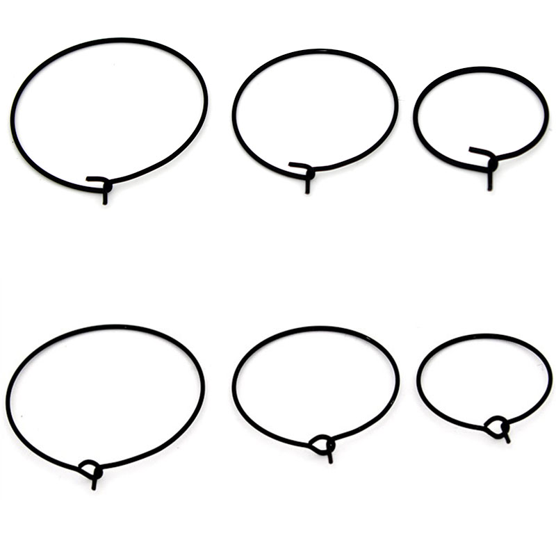 20 шт. 20 мм 25 мм 30 мм черны – обзор и цена Hoop Earrings