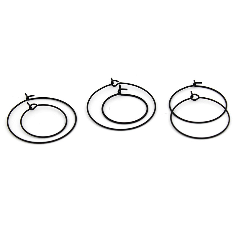 20 шт. 20 мм 25 мм 30 мм черны – обзор и цена Hoop Earrings