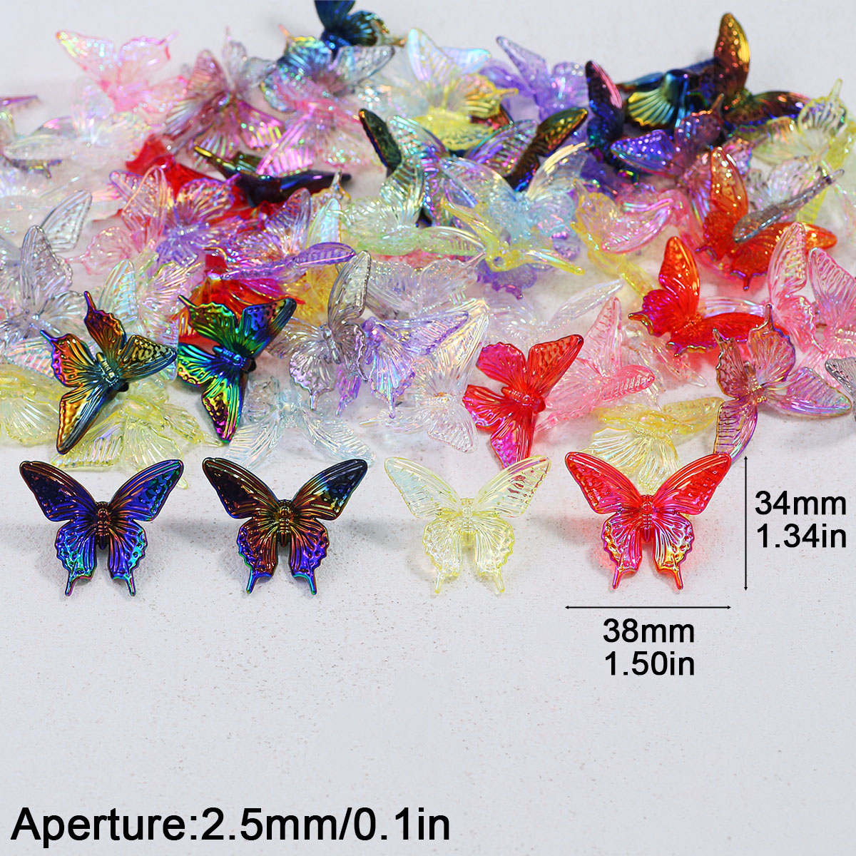 38*34 мм акриловая бабочка УФ  – обзор и цена Butterfly Pendant Necklace