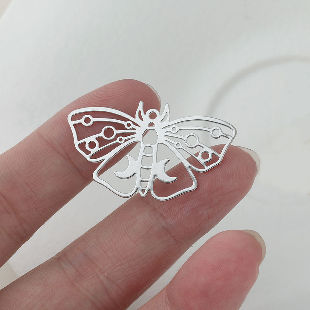 6 шт., 14 К позолоченный лист, – обзор и цена Butterfly Pendant Necklace