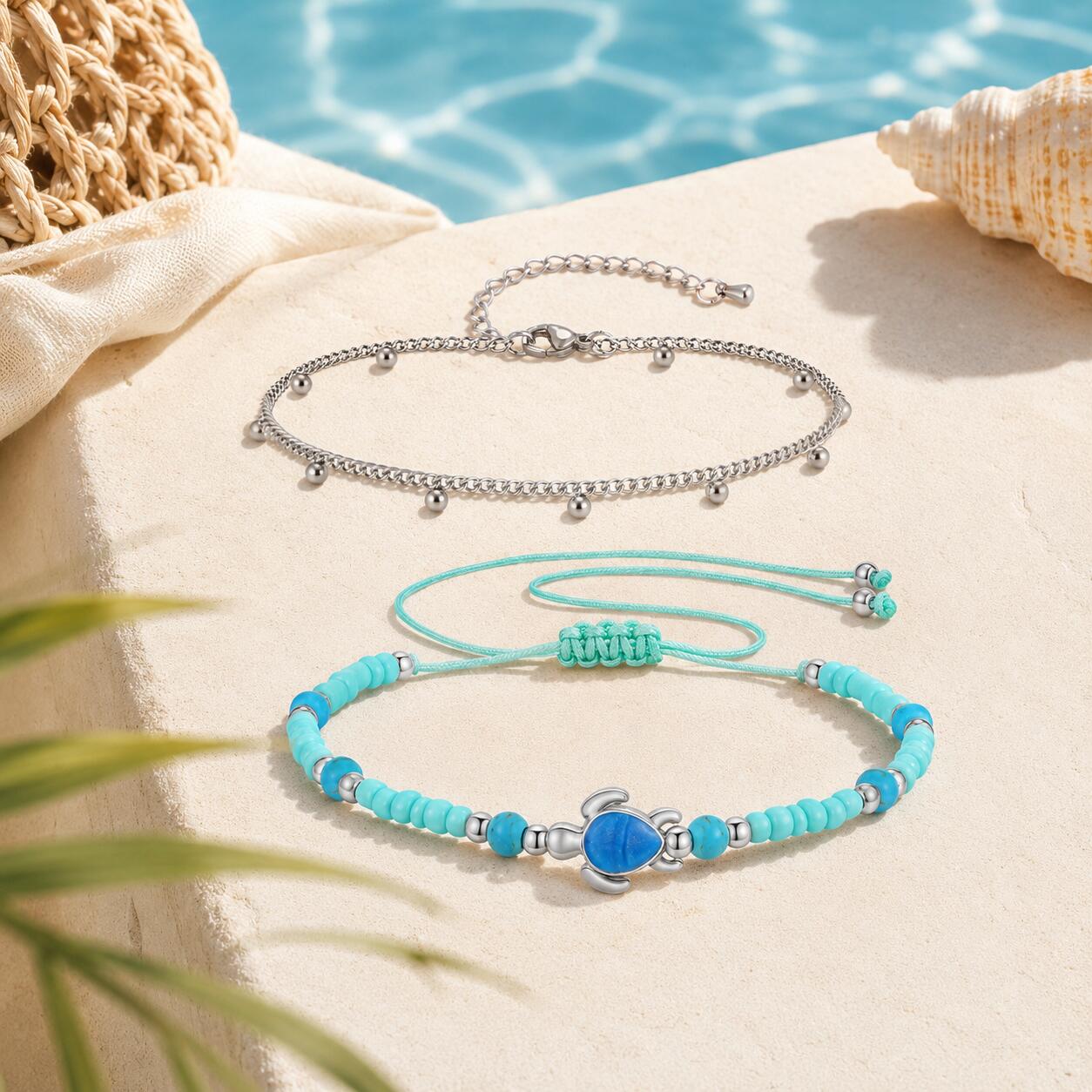Набор браслетов на ногу из нер – обзор и цена Jc Jewelry & Watches