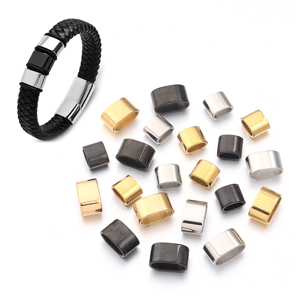 6 шт. плоские трубки из нержав – обзор и цена Charm Bracelet Beads