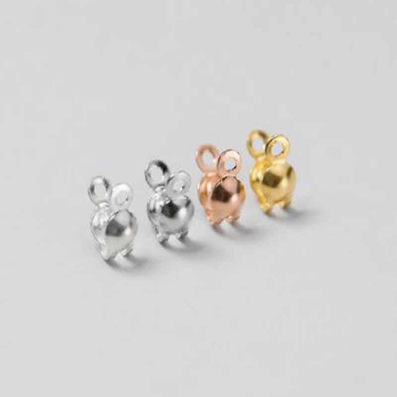 4 шт. Настоящие цельные застеж – обзор и цена Charm Bracelet Beads