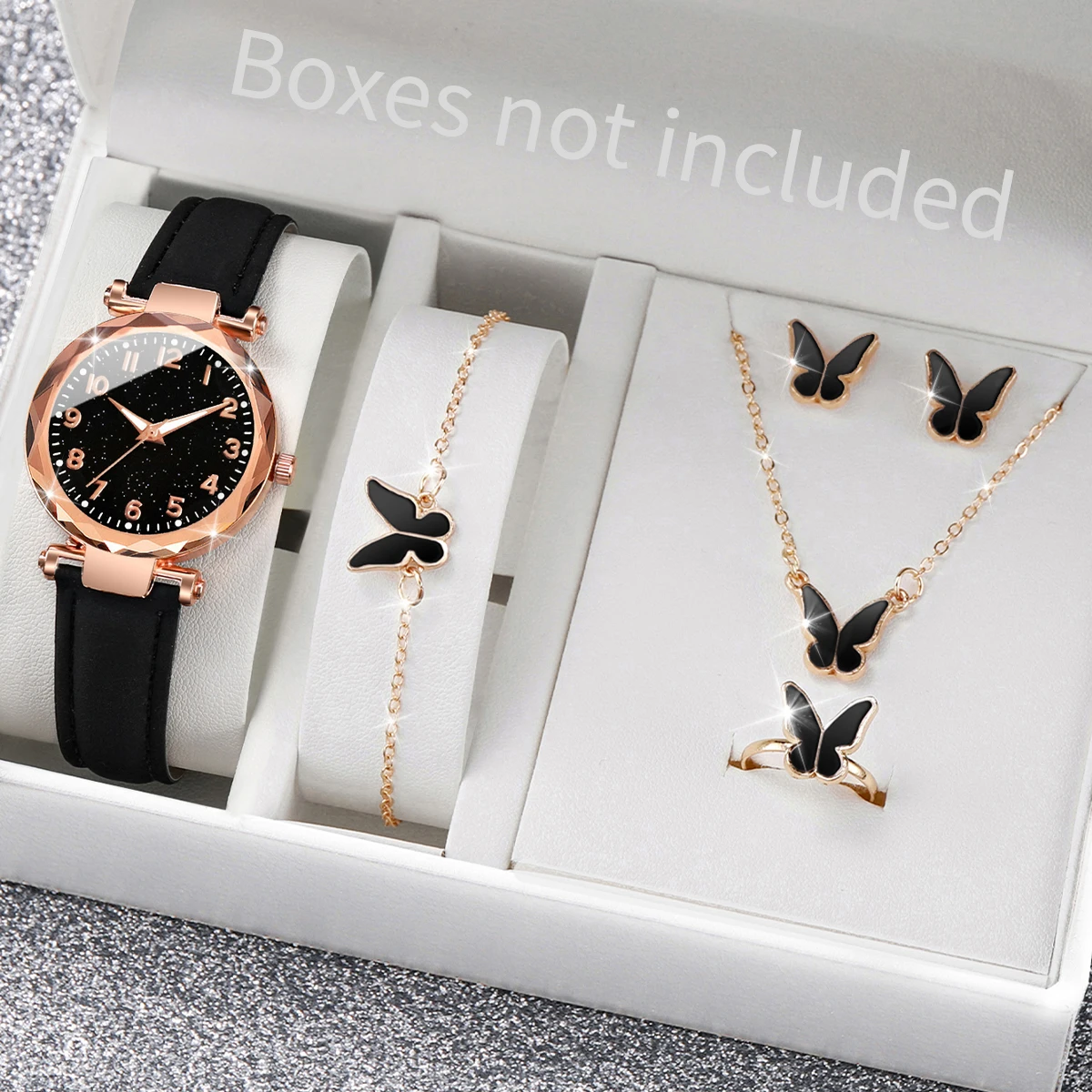 5/6 шт. модных женских часов с – обзор и цена Mystery Jewelry Jar Watches