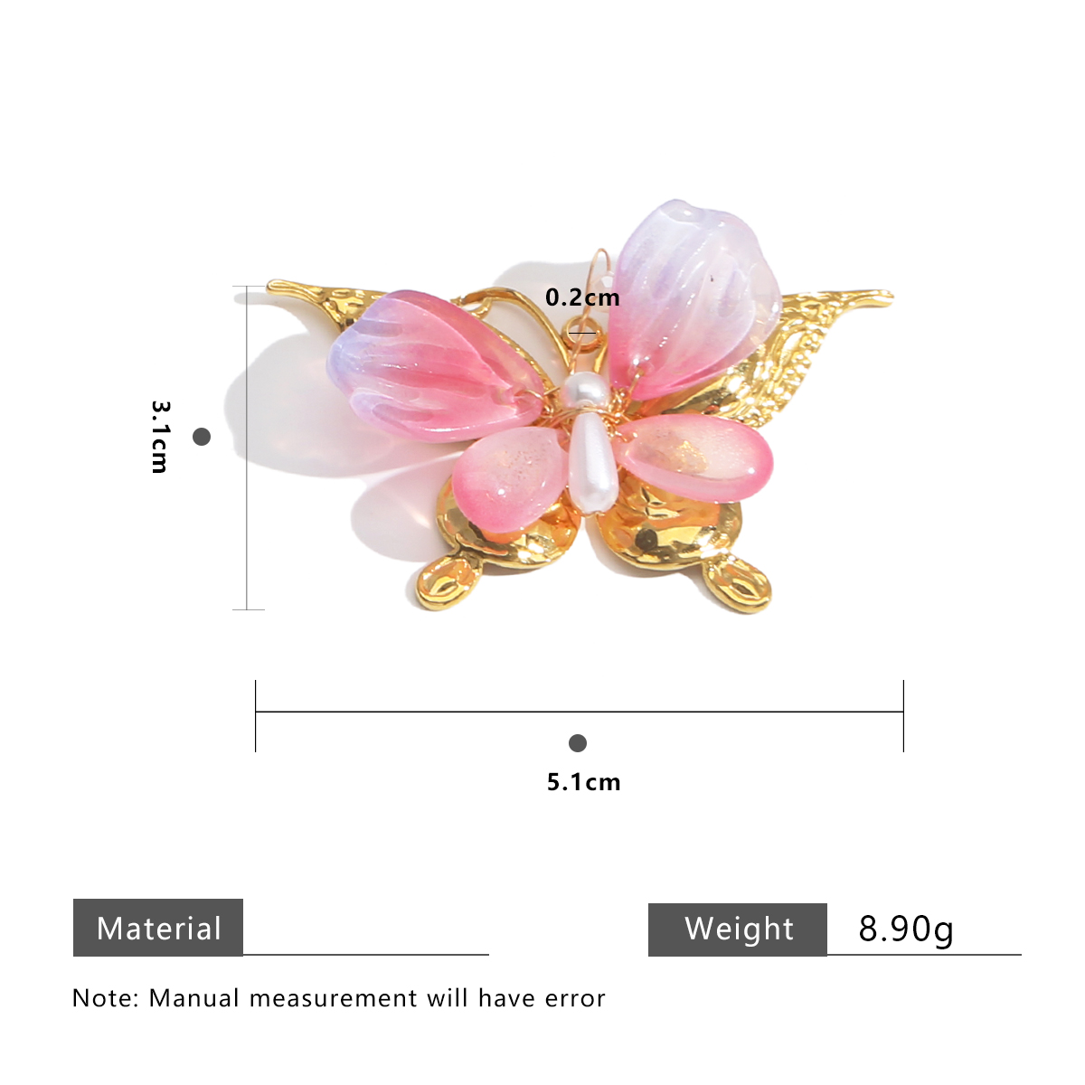 Нержавеющая сталь ручная резьб – обзор и цена Butterfly Pendant Necklace