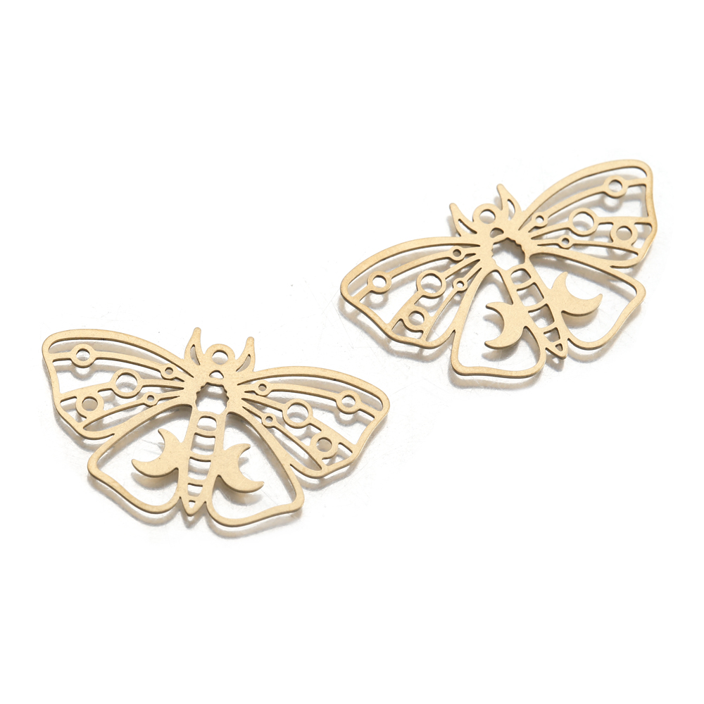 Необработанные латунные подвес – обзор и цена Butterfly Pendant Necklace