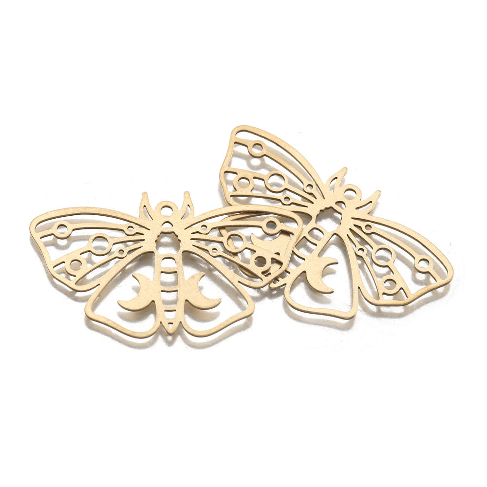 Необработанные латунные подвес – обзор и цена Butterfly Pendant Necklace