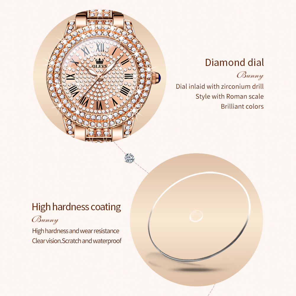 OLEVS 9943 Роскошные оригиналь – обзор и цена Jewelry Diamond Watches